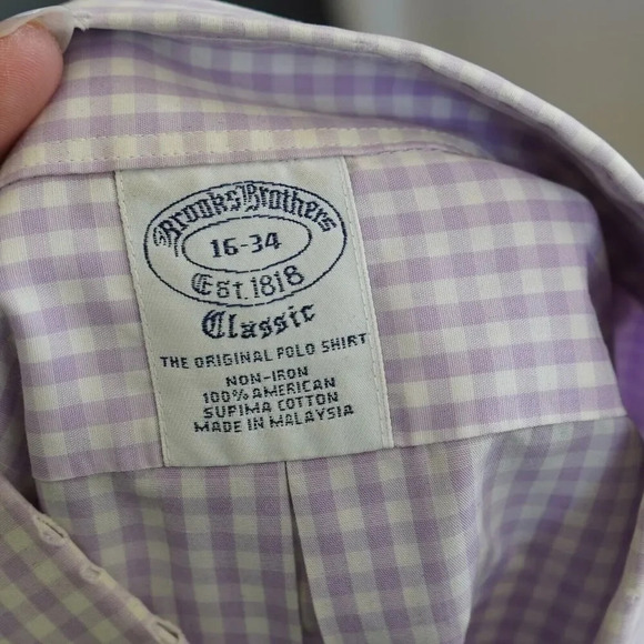 Brooks Brothers Classic The Original Polo Shirt‎ 16-34 Non-Iron 100% Cotton - Picture 3 of 7